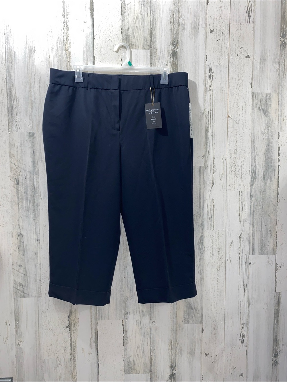 0618 Zac & Rachel Navy Cropped Dress Capris